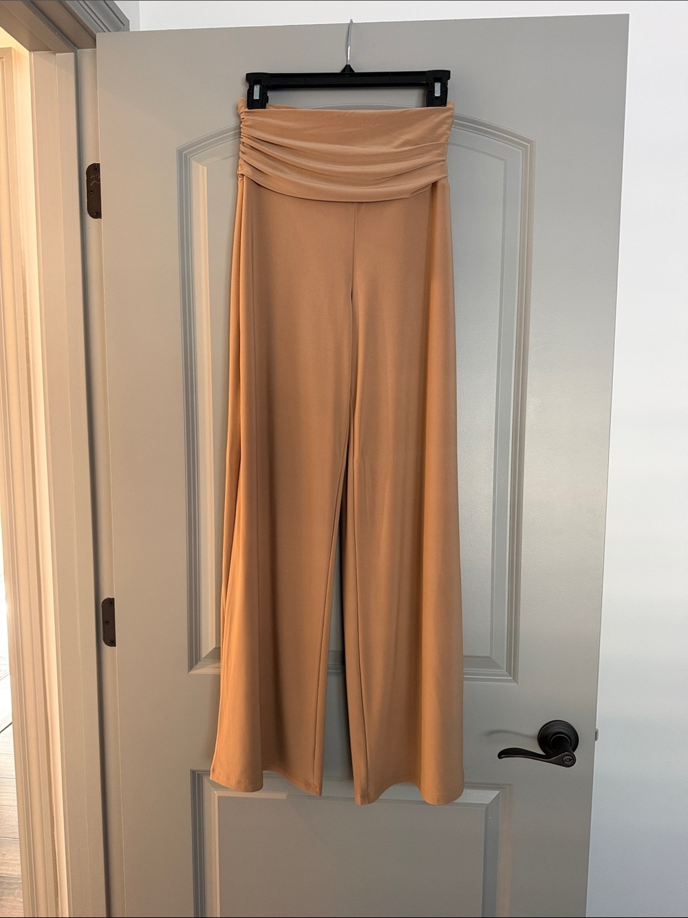 Express Camel Wide-Leg Pants